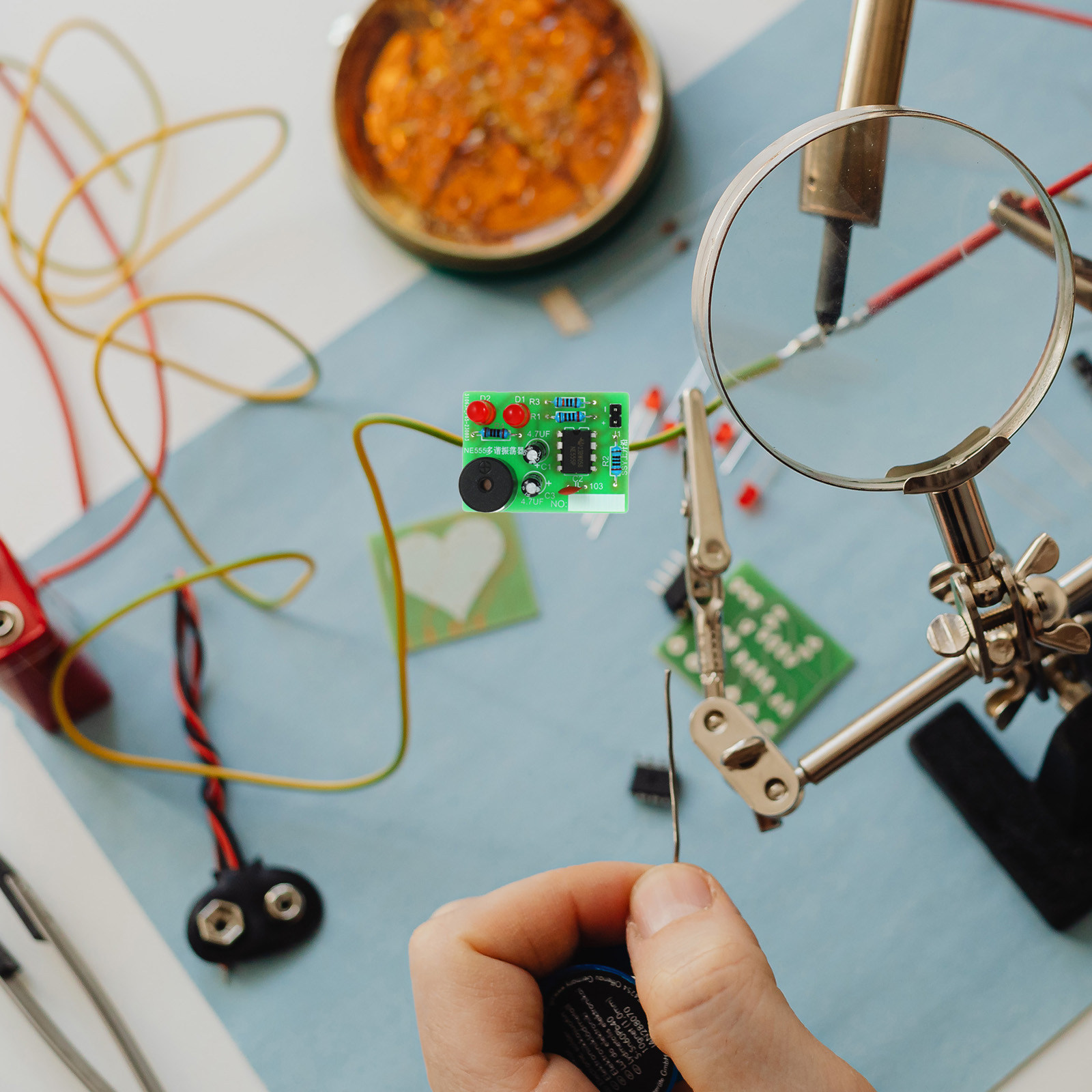 Diy Electronics For Beginners - 5Set Soldering Training Kit Welding Practice