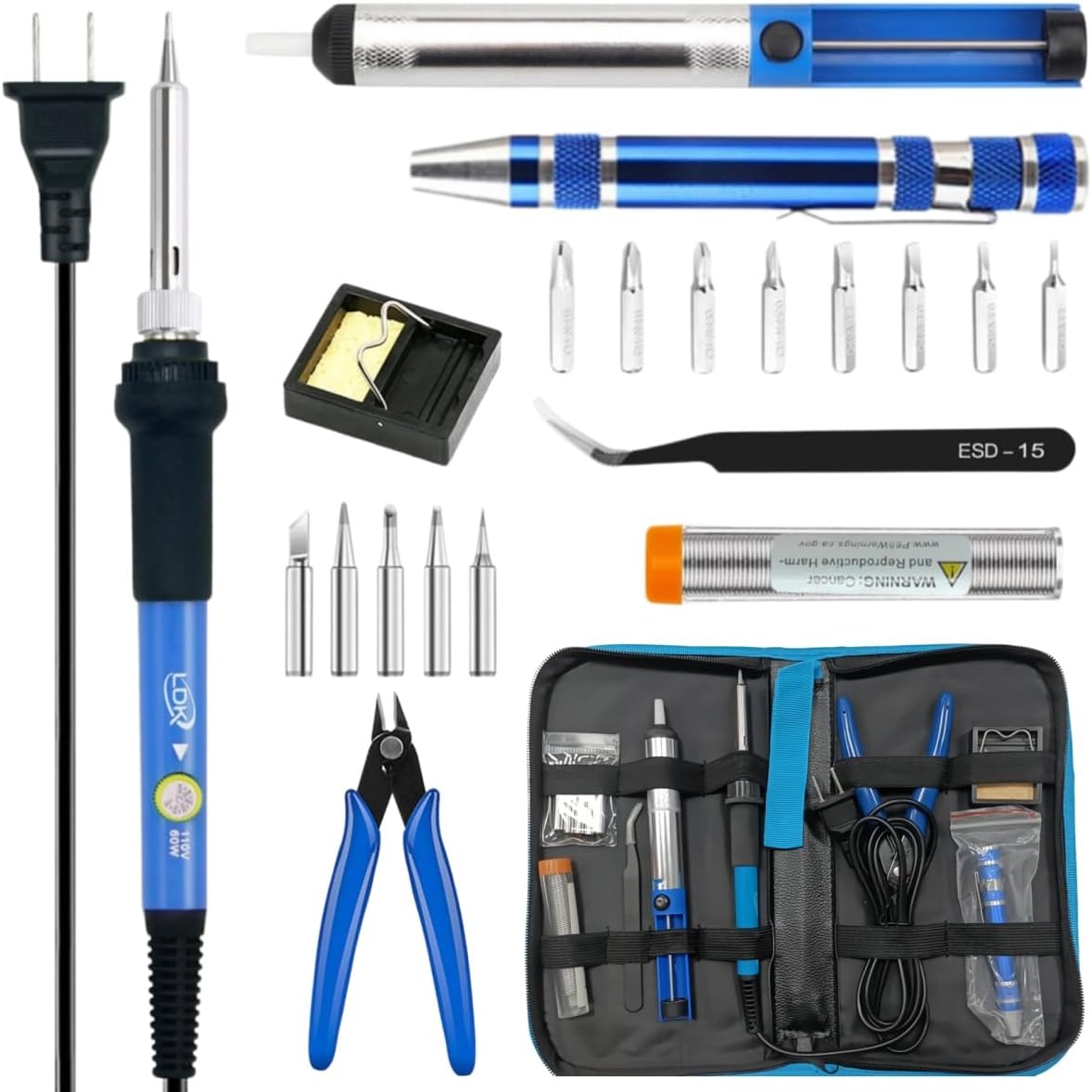 Soldering Iron Kit - Soldering Iron Kit 60W with Adjustable