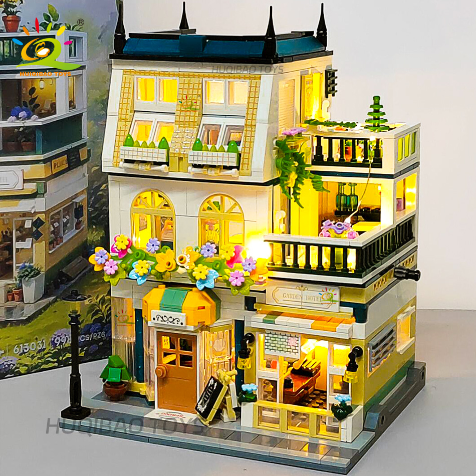 Diy Electronics For Adults - HUIQIBAO 997PCS Mini Garden Hotel Model