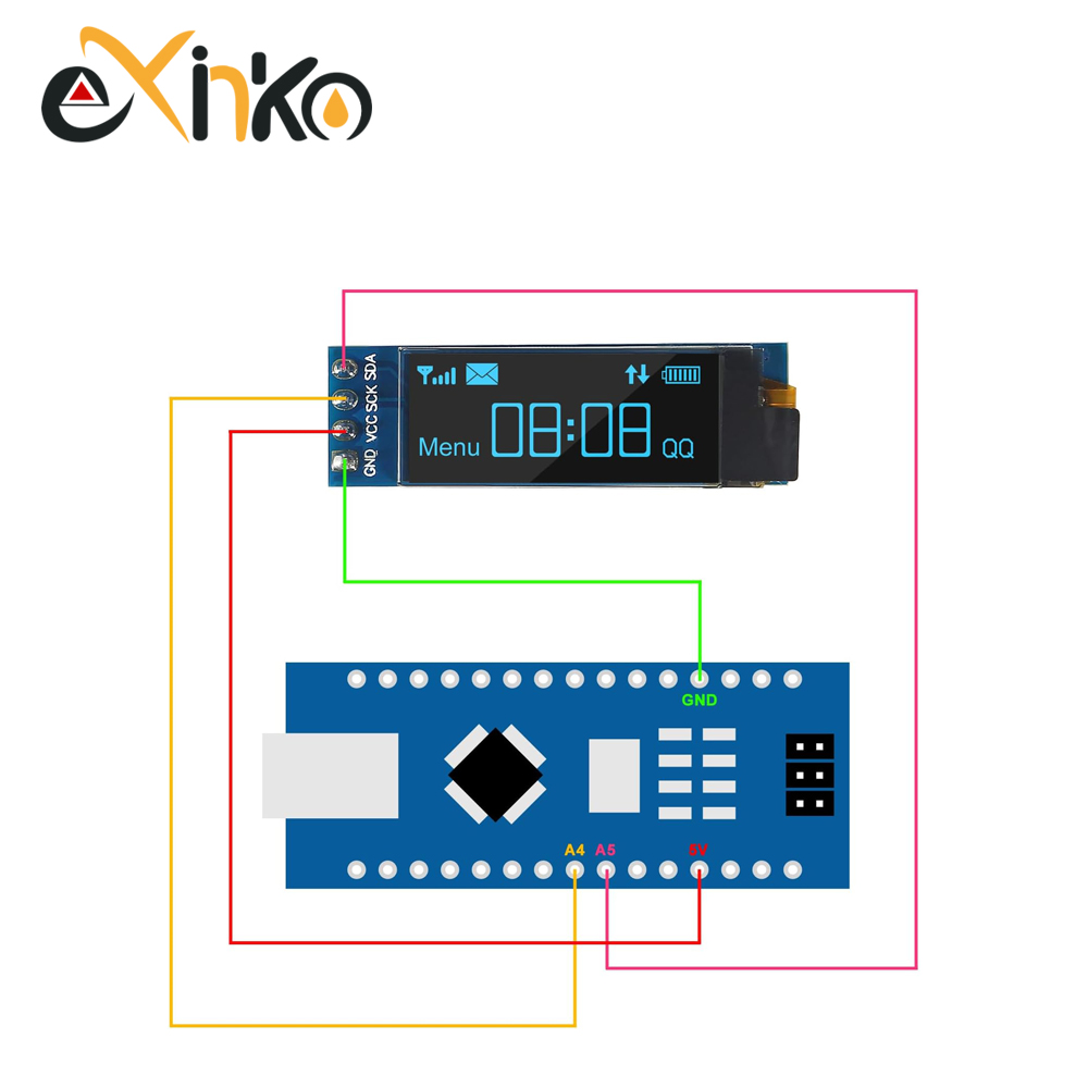 1-10pcs 0.91 inch OLED Display - I2C Lcd Display recension och pris