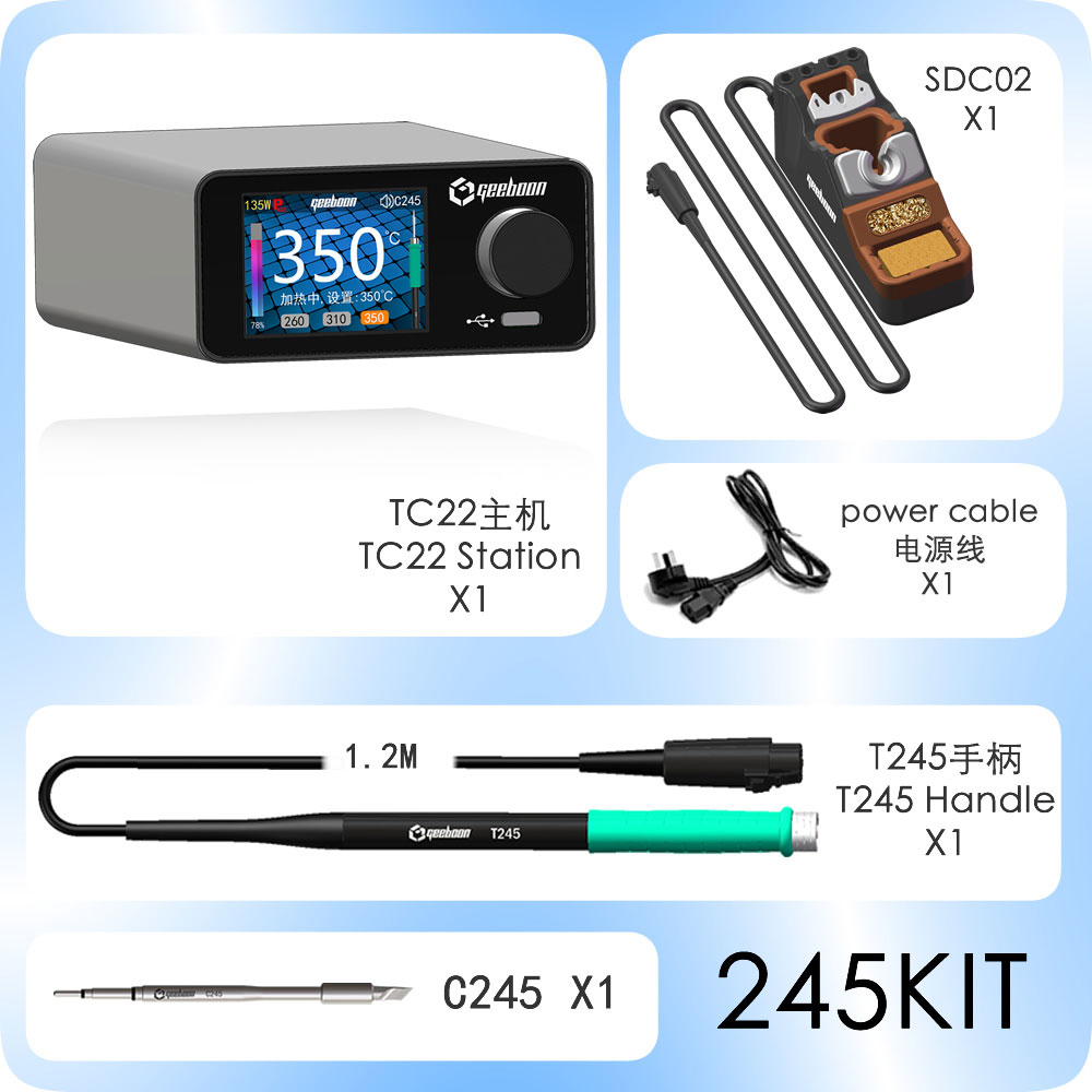 GEEBOON TC22 240W Soldering St - Soldering Iron Kit recension och pris
