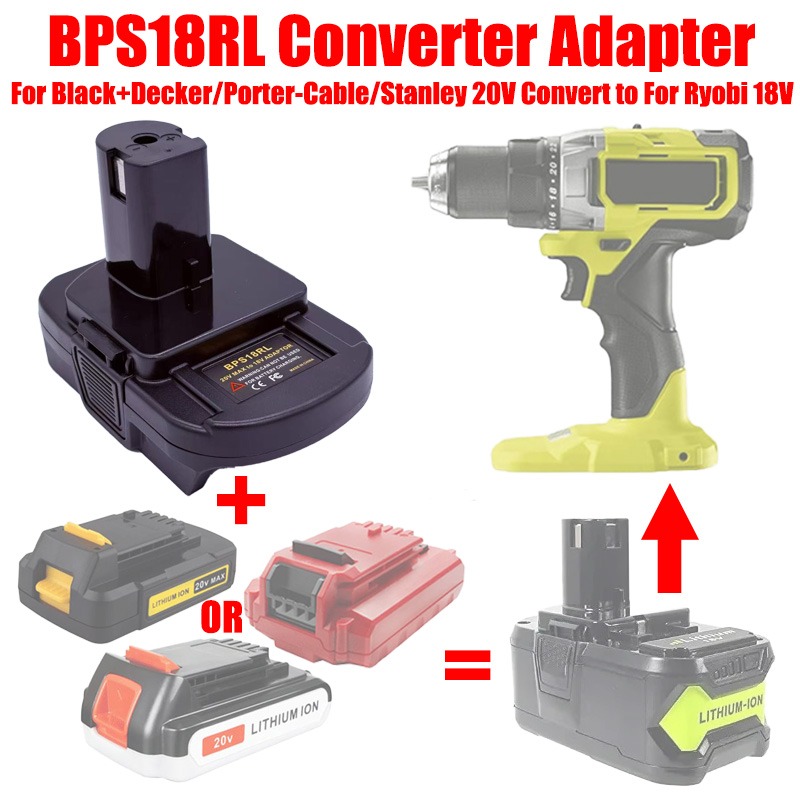 ALASICKA Battery Adapter BPS18 - Black+Decker Tool Cordless recension och pris