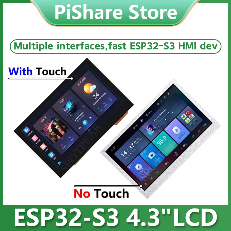 ESP32 S3 4.3inch LCD 800x480 C - I2C Lcd Display recension och pris