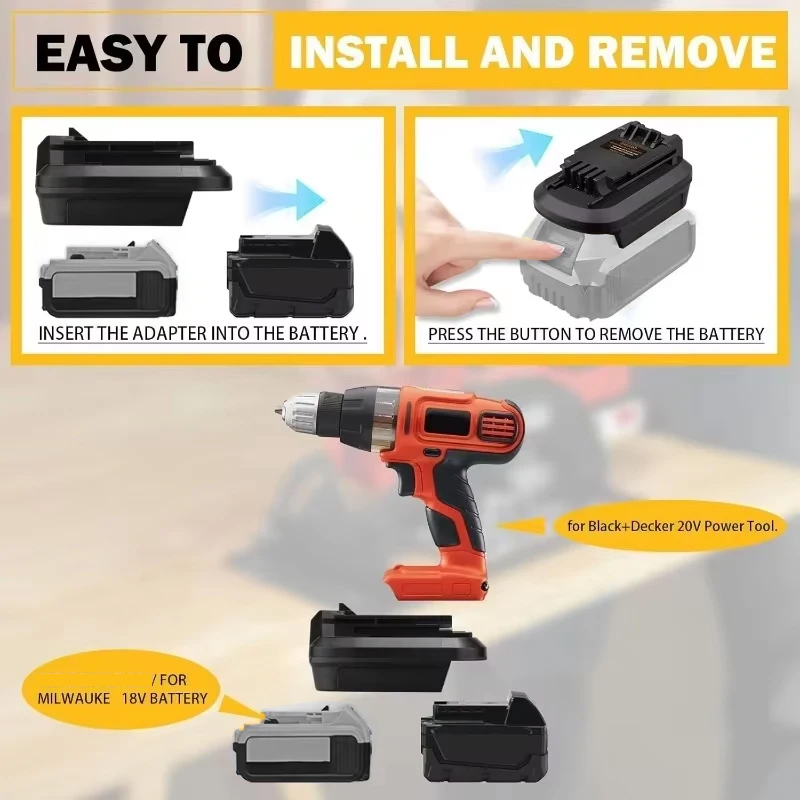 For Black Decker Tool Adapter  - Black+Decker Tool Cordless recension och pris