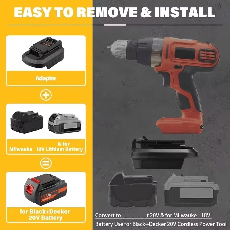 For Black Decker Tool Adapter  - Black+Decker Tool Cordless recension och pris