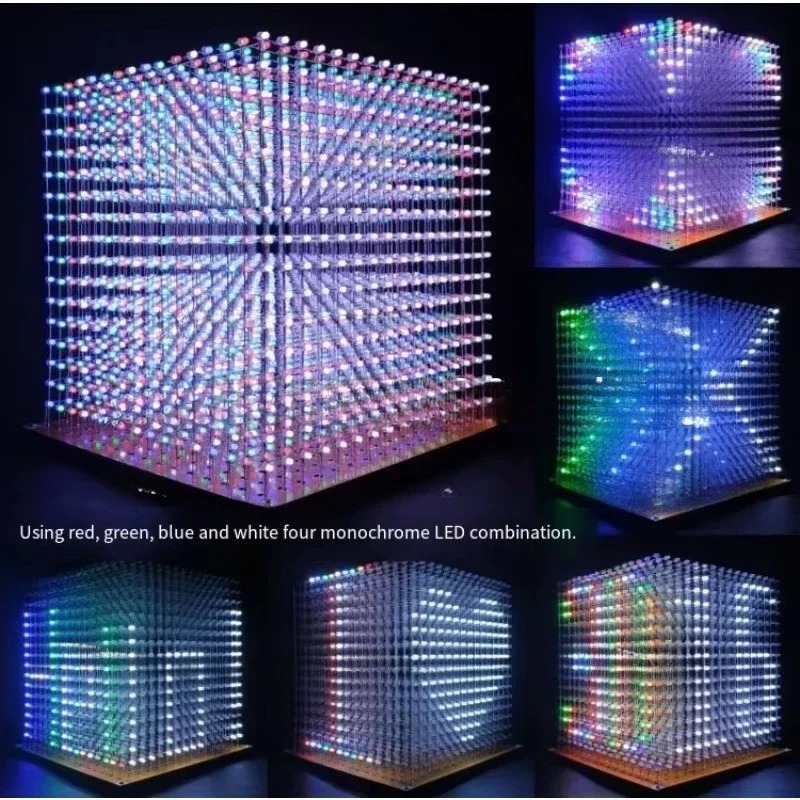 3 D16mini Light Cube Kit 16x16 - Diy For Electronics recension och pris