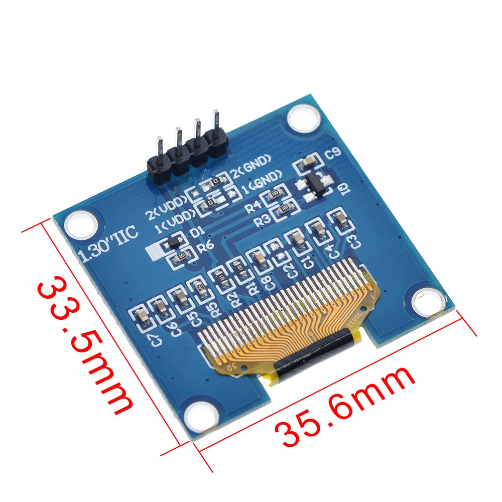 4PIN 1.3 OLED module white/blu - I2C Lcd Display recension och pris