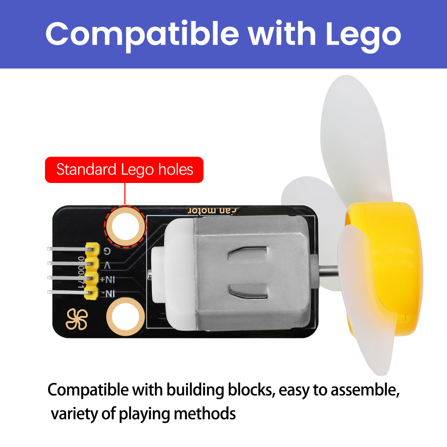 DC 3-6V 130 Motor Fan Module f - Diy Lego Electronics recension och pris