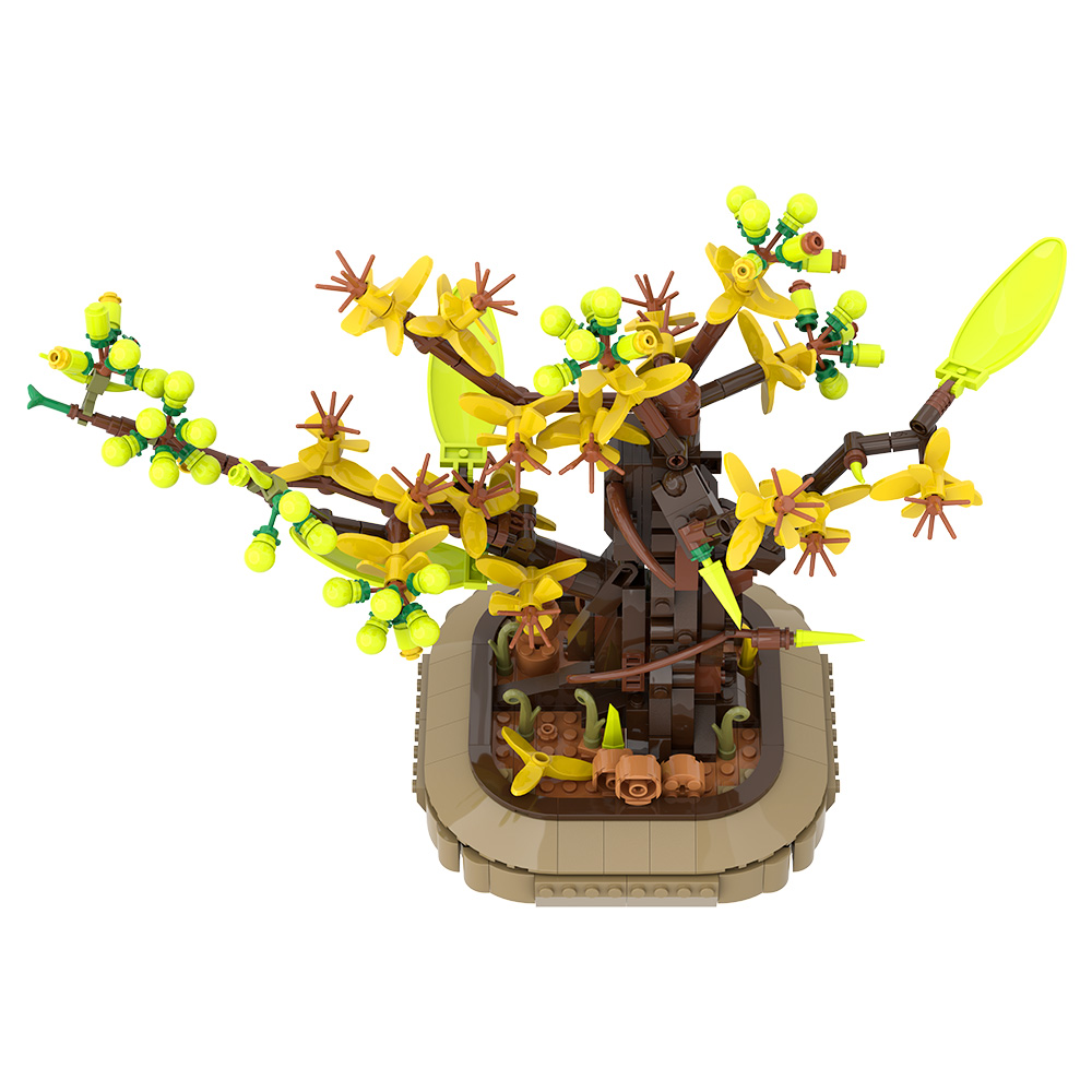 Gobricks MOC Apricot Bonsai Bu - Diy Lego Electronics recension och pris