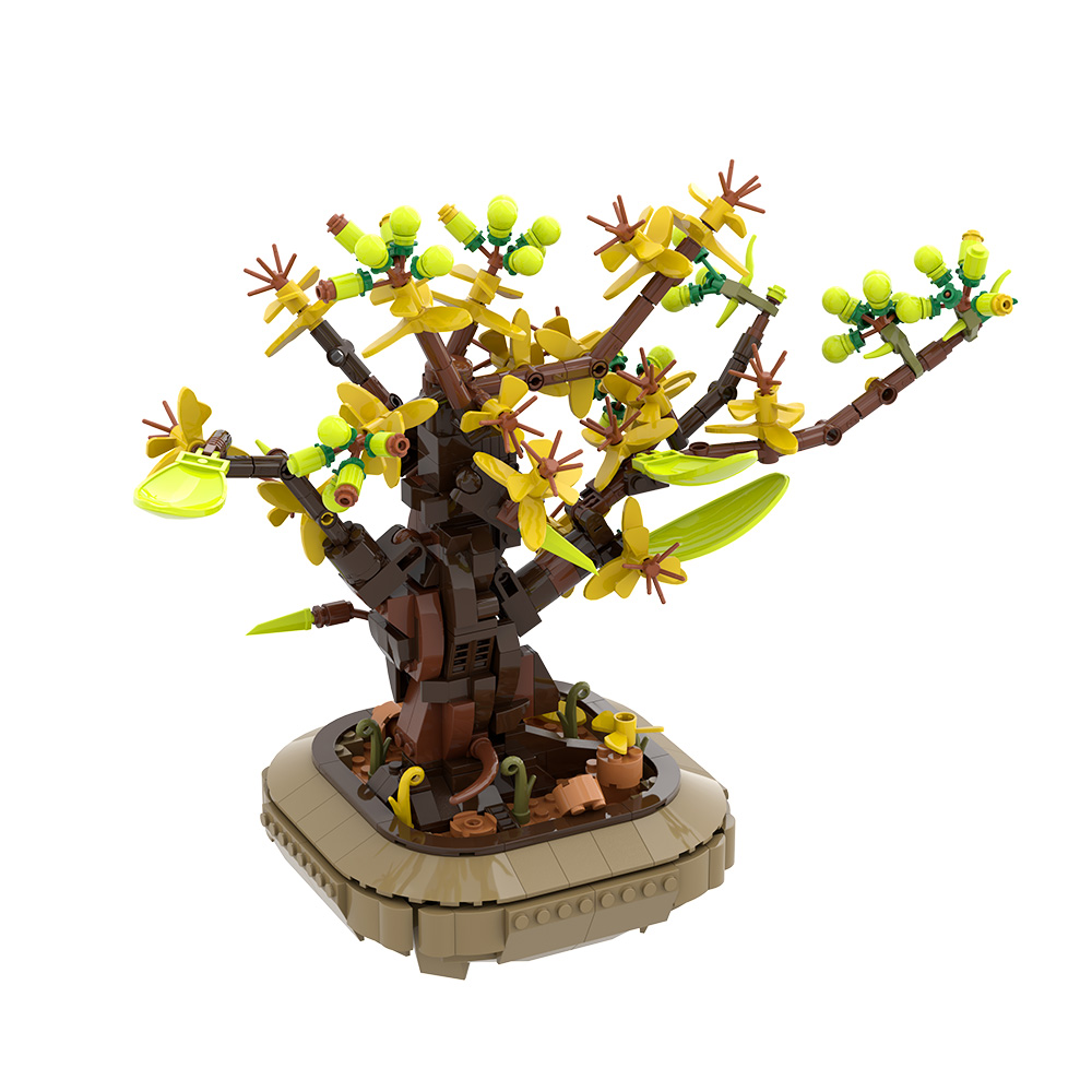 Gobricks MOC Apricot Bonsai Bu - Diy Lego Electronics recension och pris