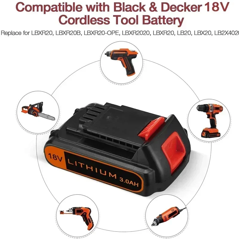 18V  3.0Ah BL2018 Replacement  - Black+Decker Tool Cordless recension och pris