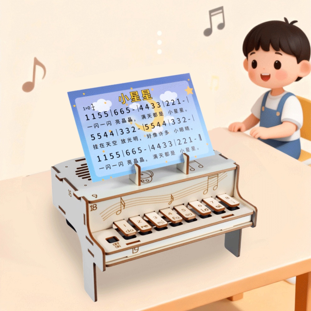 DIY Wooden Electronic Piano Mo - Diy Electronics For Beginners recension och pris