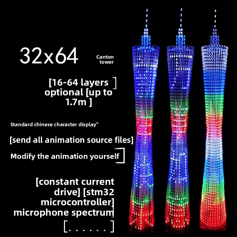 64 Layers Canton Tower DIY Ele - Diy Electronics For Beginners recension och pris