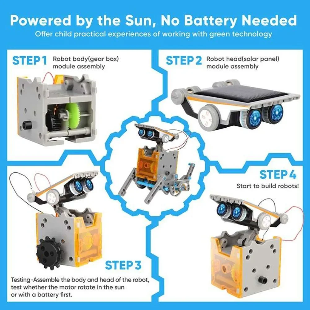 13 in 1 Solar Powered Robot Sc - Diy Electronics For Beginners recension och pris